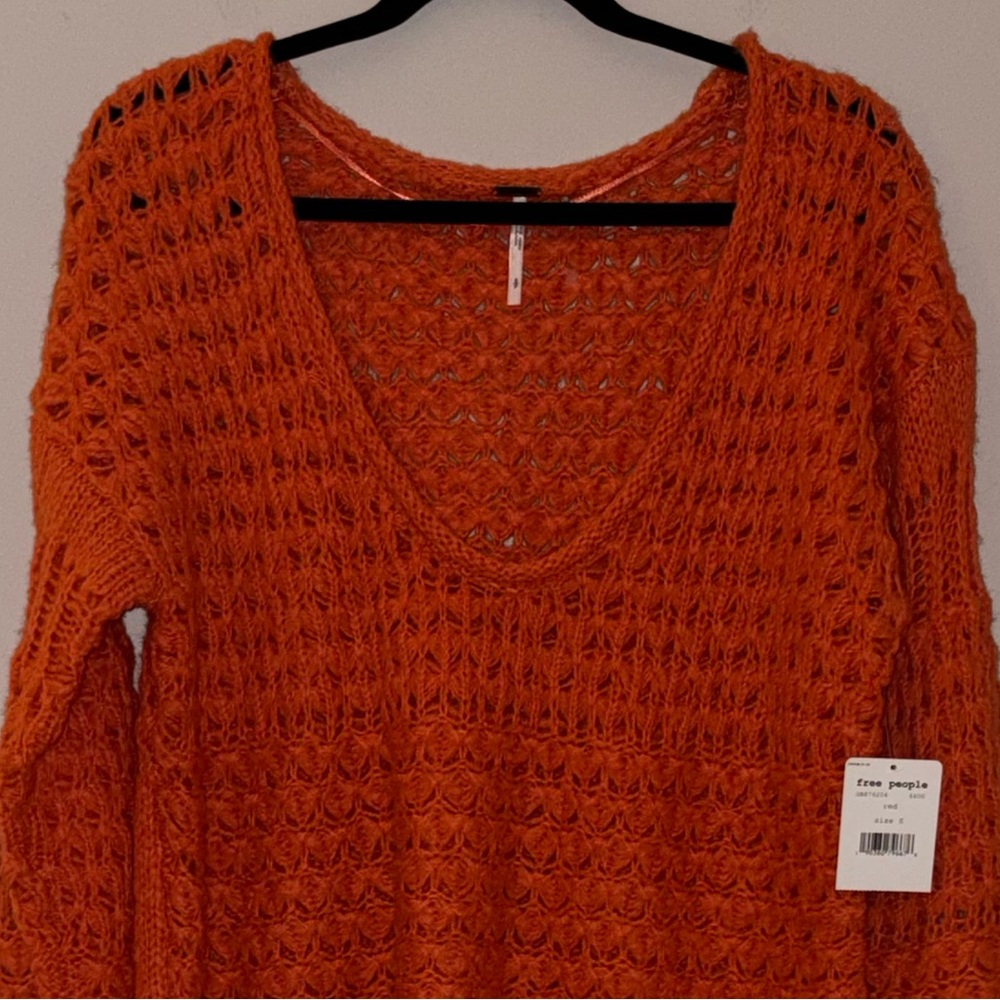 NWT Free People Oversized Knit Sweater - Picture 10 of 11